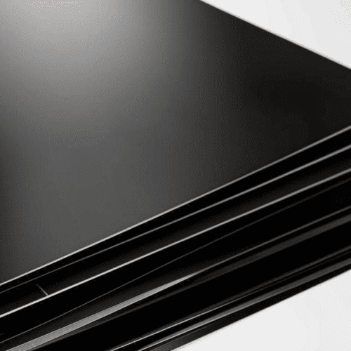 Лист нержавеющий 0.4x1000x1000 мм х/к полимерное окрашивание, белый/черный AISI304