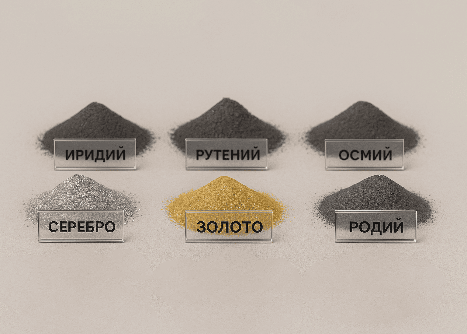 Порошки из драгоценных металлов